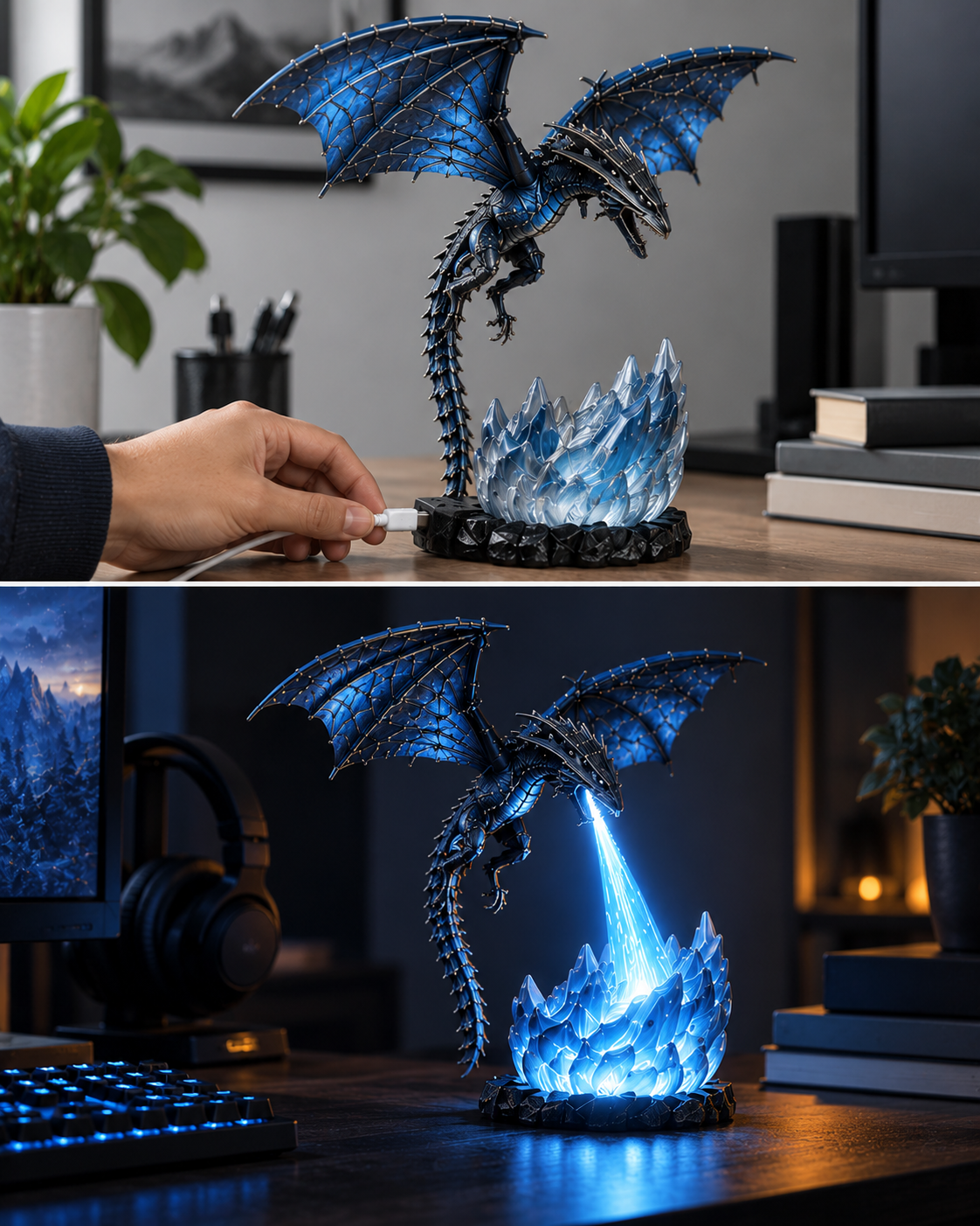 BILLHOL® Dragon Breath Night Lamp – Wake the Dragon After Dark