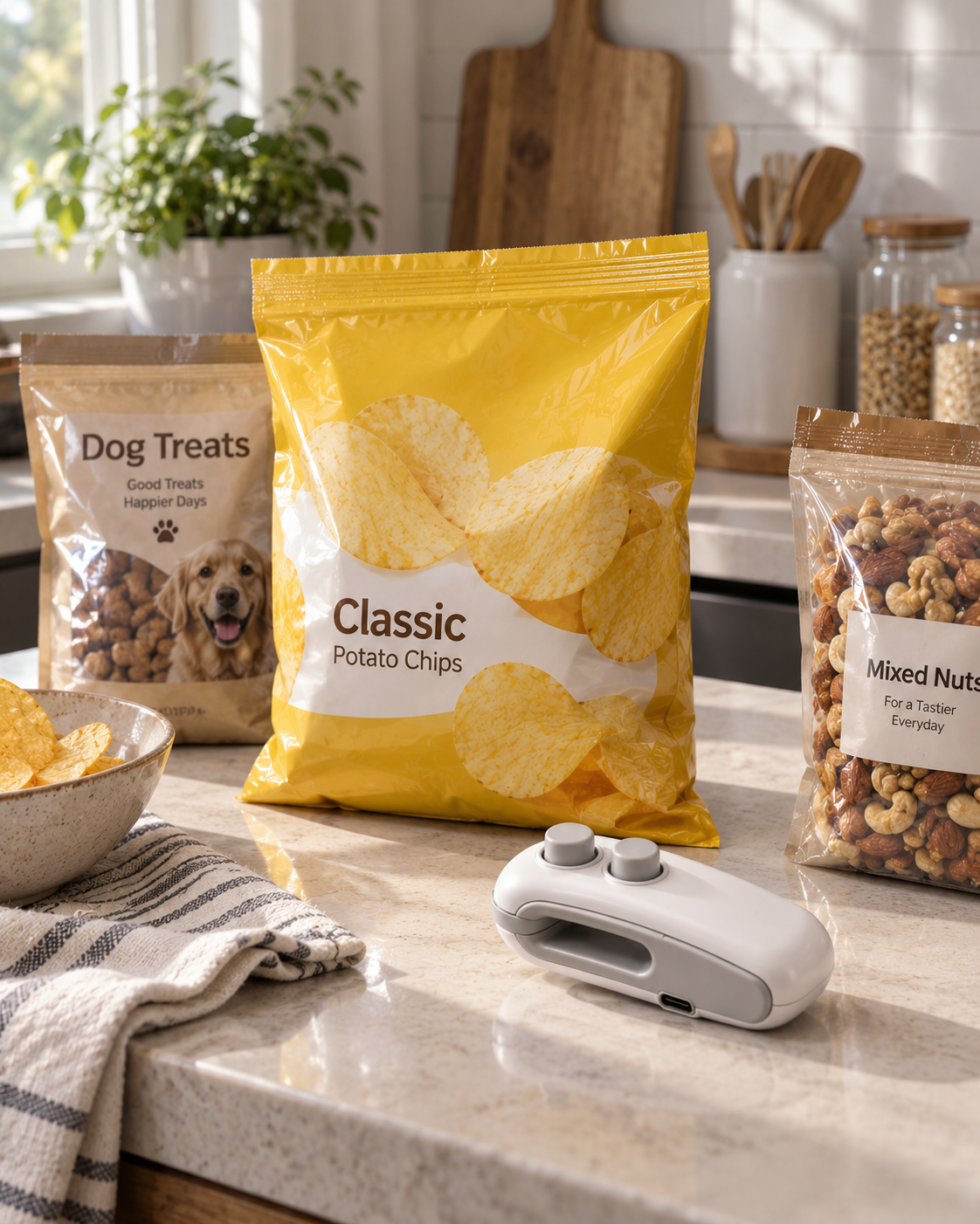 BILLHOL® Mini Bag Sealer – Reseal Open Snack Bags in Seconds