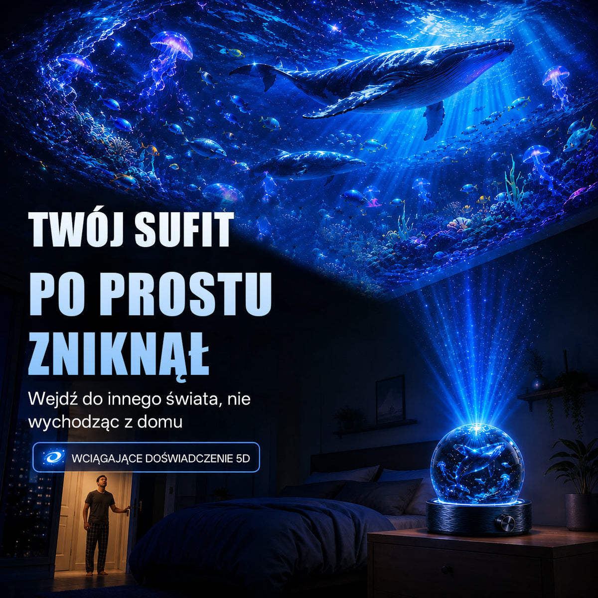 BVJ®✈️❤️2026 PRO MAX 5D – inteligentny projektor niezwykłych światów Odkrywaj ponad 100 zachwycających światów, sterując urządzeniem przez Bluetooth i korzystając z efektów dźwiękowych.