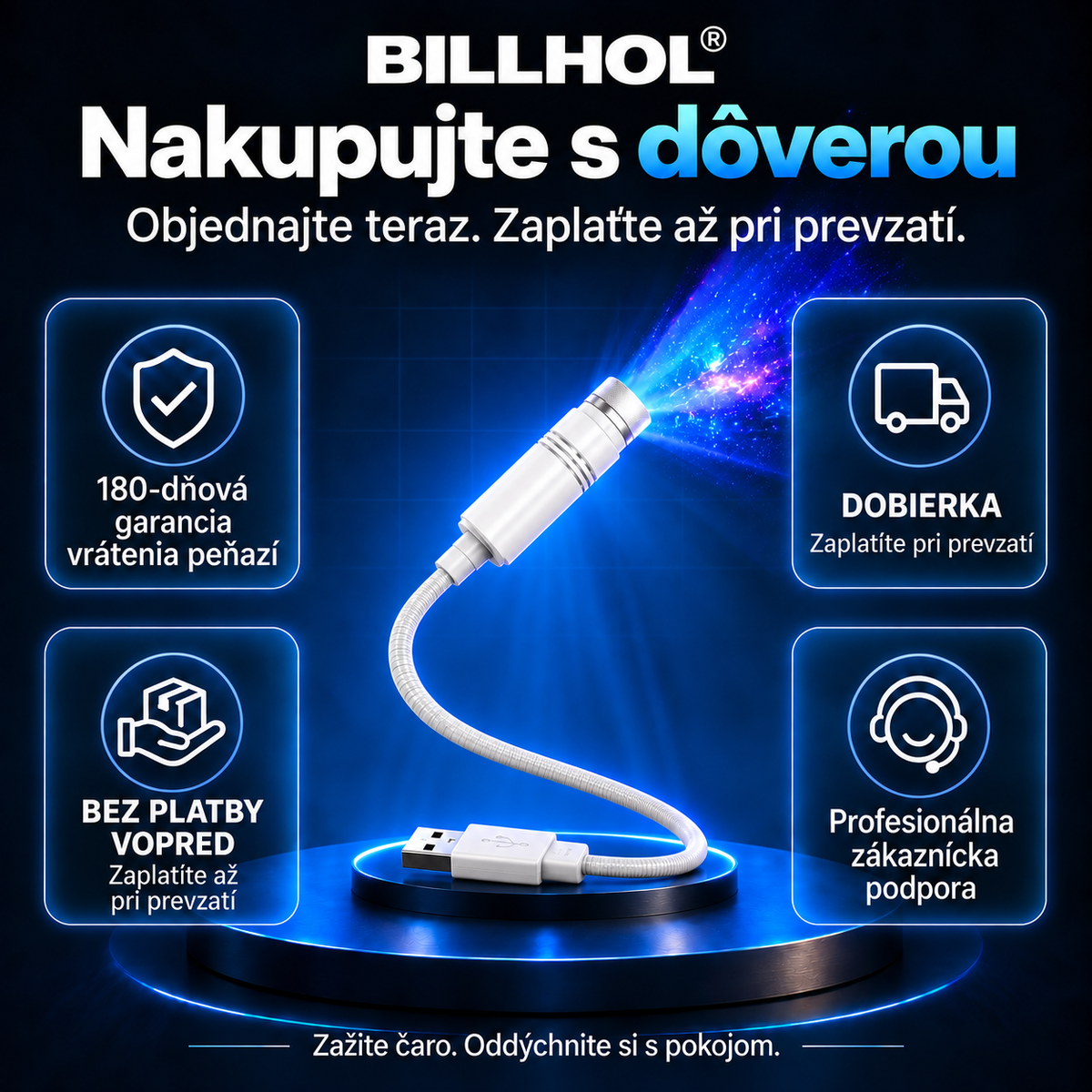 BILLHOL® 2026 PRO MAX – 5D inteligentný projektor svetov 💫 Vytvorte viac ako 100 pohlcujúcich svetov s Bluetooth ovládaním a vstavanými zvukovými efektmi.
