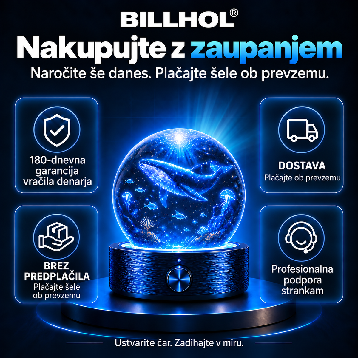 BILLHOL®🪐🌈  2026 PRO MAX 5D – pametni projektor več kot 100 osupljivih svetov z Bluetooth upravljanjem in zvočnimi učinki
