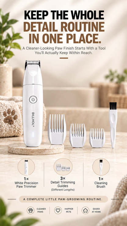 BILLHOL® Precision Paw Trimmer — Clear the Fur. Reveal the Paw.
