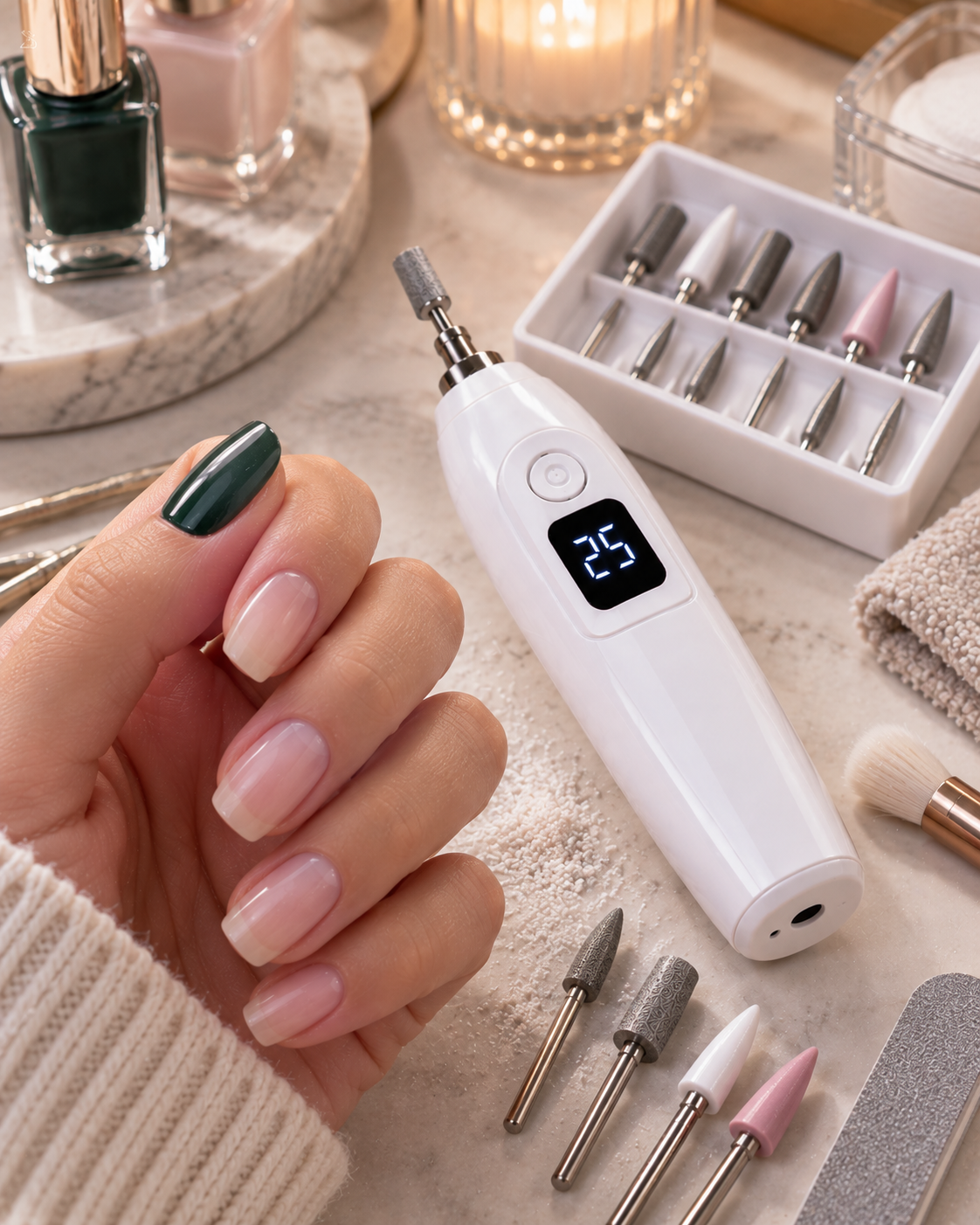 BILLHOL® Precision Electric Nail Drill – Remove, Shape, Smooth & Refine