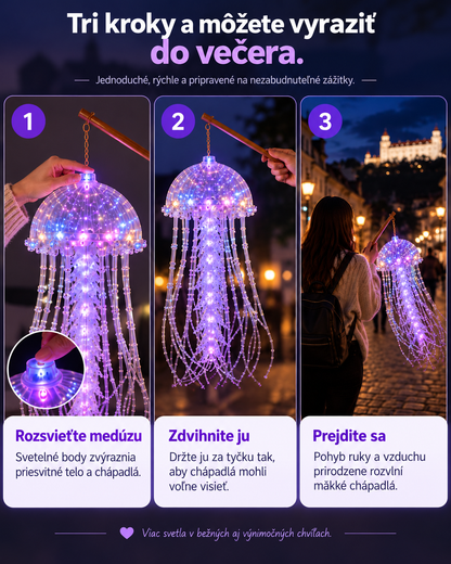 BILLHOL® Svietiaca medúza ✨ – Magický svetelný efekt po zotmení