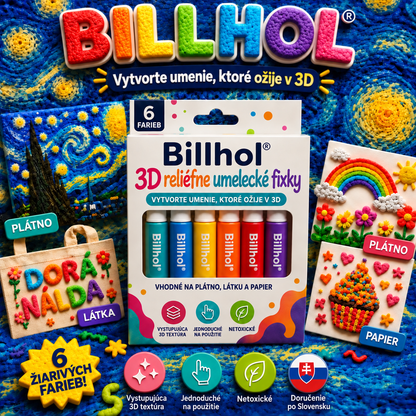 BILLHOL®  🖼️3D reliéfne pero – Premeňte obyčajné kresby na farebné 3D diela