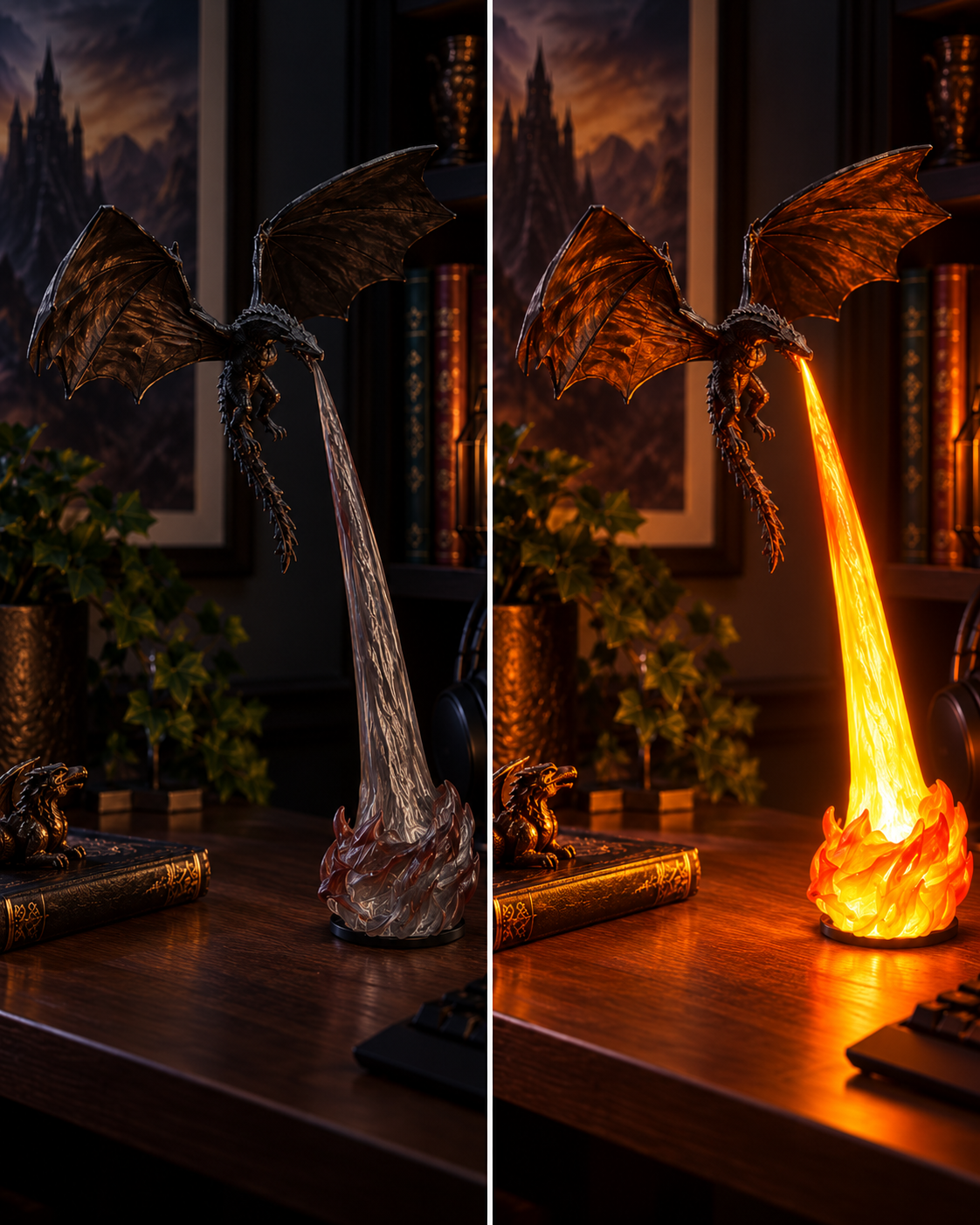 BILLHOL® Dragon Breath Night Lamp – Wake the Dragon After Dark