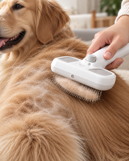 BILLHOL® Mist & Massage Pet Grooming Brush – Mist, Brush & Lift Away Loose Fur