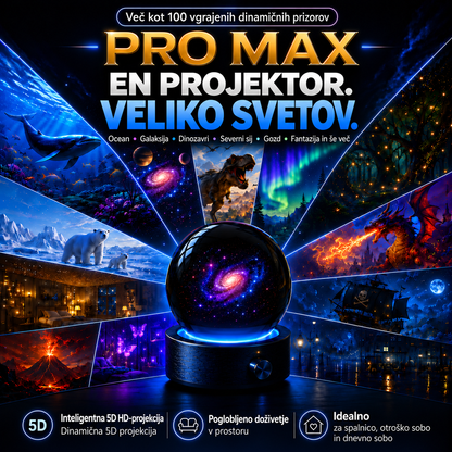 BILLHOL®🪐🌈  2026 PRO MAX 5D – pametni projektor več kot 100 osupljivih svetov z Bluetooth upravljanjem in zvočnimi učinki