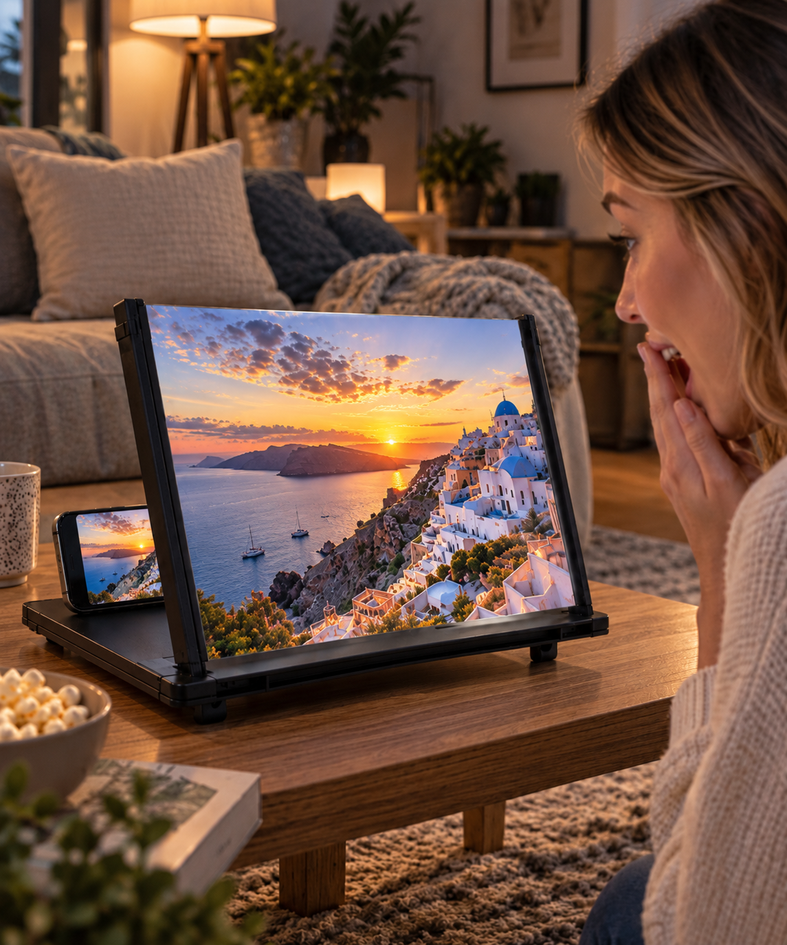 BILLHOL® 12-Inch Fold-Out Phone Screen Magnifier 📱– A Bigger View in Seconds