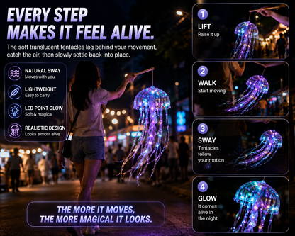 BILLHOL® Glow Jellyfish Lantern ✨ – Carry a Little Ocean After Dark