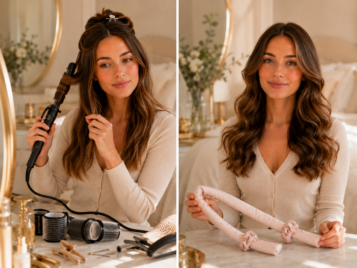 BILLHOL® Heatless Curling Set – Wrap, Unwind & Reveal Soft Waves