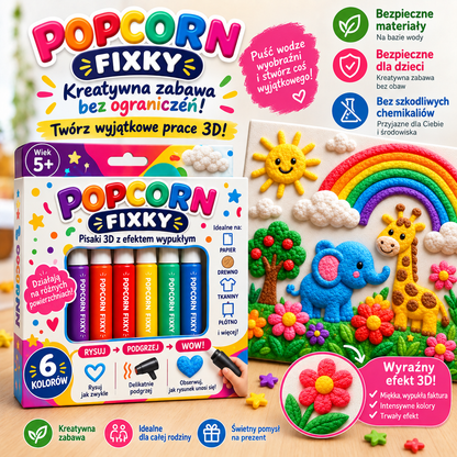 BILLHOL® 🫧 Pisaki 3D z efektem wypukłym – Zamień zwykłe rysunki w kolorowe dzieła 3D