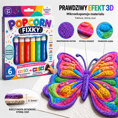 BILLHOL® 🫧 Pisaki 3D z efektem wypukłym – Zamień zwykłe rysunki w kolorowe dzieła 3D