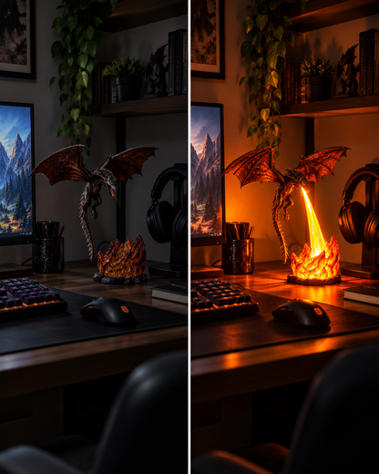 BILLHOL® Dragon Breath Night Lamp – Wake the Dragon After Dark