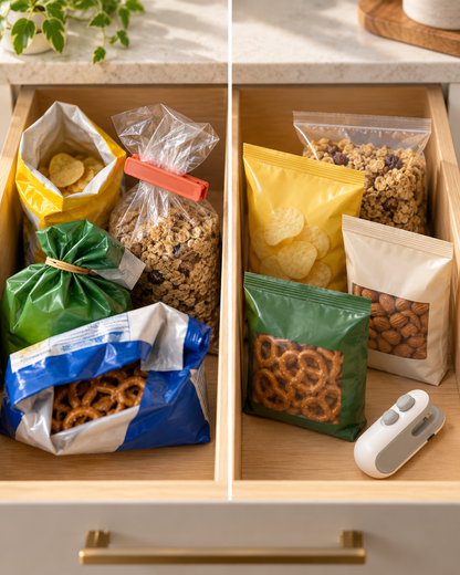 BILLHOL® Mini Bag Sealer – Reseal Open Snack Bags in Seconds