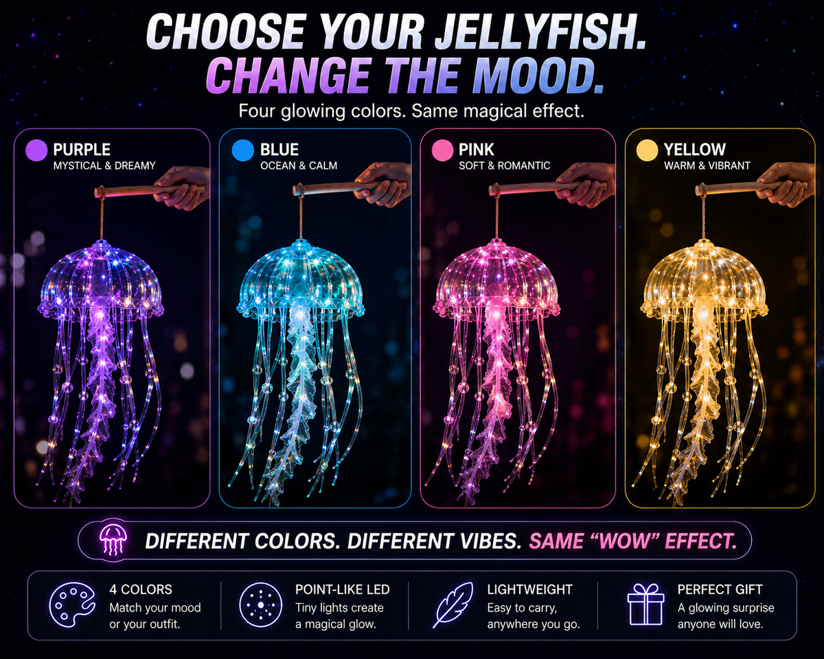 BILLHOL® Glow Jellyfish Lantern ✨ – Carry a Little Ocean After Dark