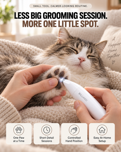 BILLHOL® Precision Paw Trimmer — Clear the Fur. Reveal the Paw.