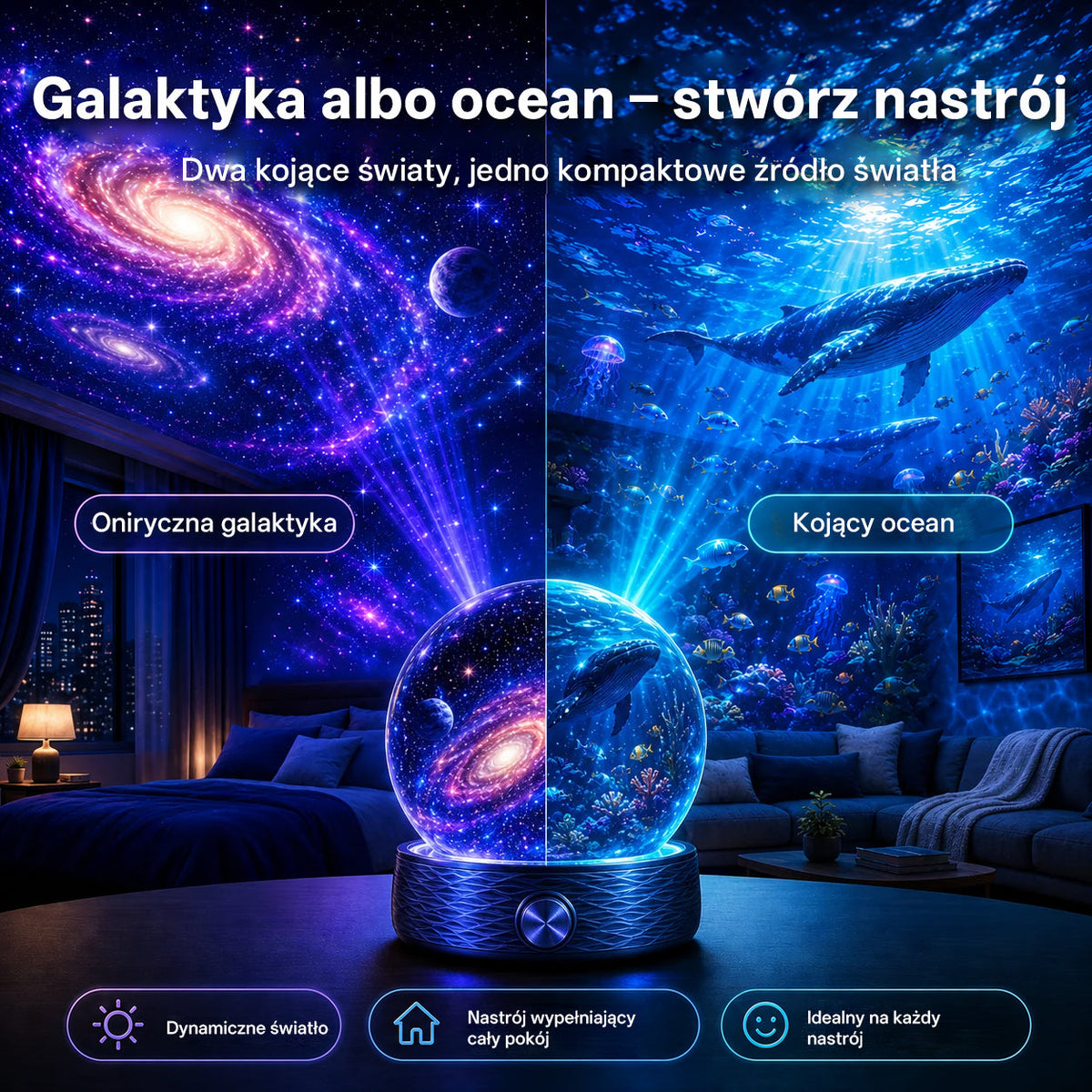 BVJ®✈️❤️2026 PRO MAX 5D – inteligentny projektor niezwykłych światów Odkrywaj ponad 100 zachwycających światów, sterując urządzeniem przez Bluetooth i korzystając z efektów dźwiękowych.