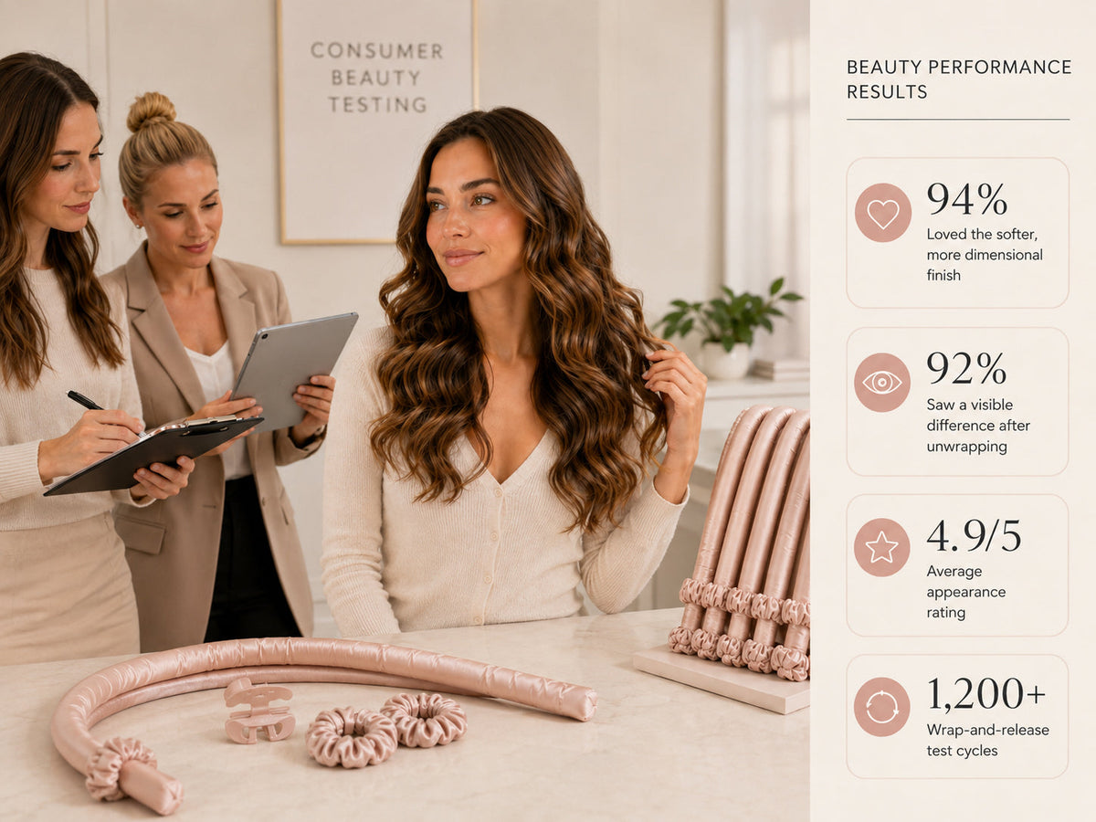 BILLHOL® Heatless Curling Set – Wrap, Unwind & Reveal Soft Waves