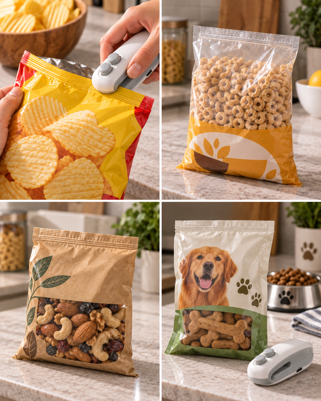 BILLHOL® Mini Bag Sealer – Reseal Open Snack Bags in Seconds