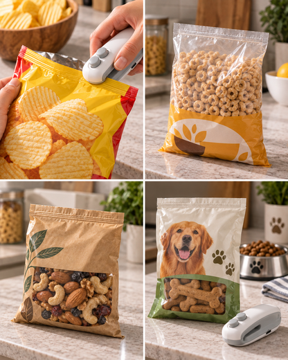 BILLHOL® Mini Bag Sealer – Reseal Open Snack Bags in Seconds