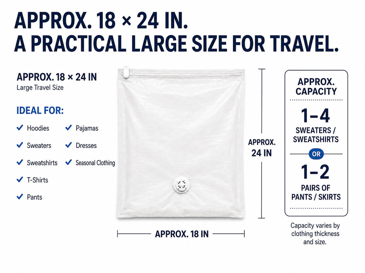 BILLHOL® PUMP-FREE TRAVEL COMPRESSION BAGS 🧳 – SAVE UP TO 80% PACKING SPACE, NO VACUUM OR PUMP NEEDED
