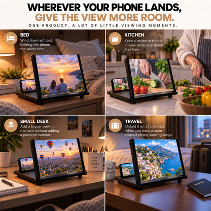 BILLHOL® 12-Inch Fold-Out Phone Screen Magnifier 📱– A Bigger View in Seconds