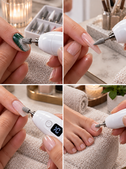 BILLHOL® Precision Electric Nail Drill – Remove, Shape, Smooth & Refine