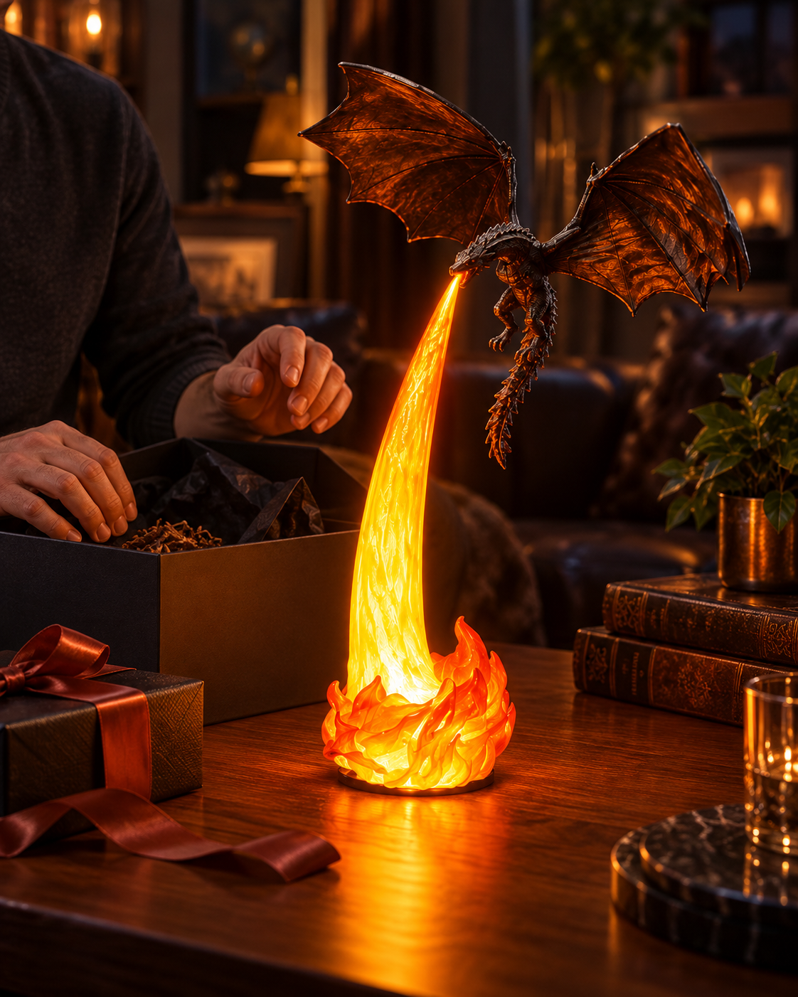 BILLHOL® Dragon Breath Night Lamp – Wake the Dragon After Dark