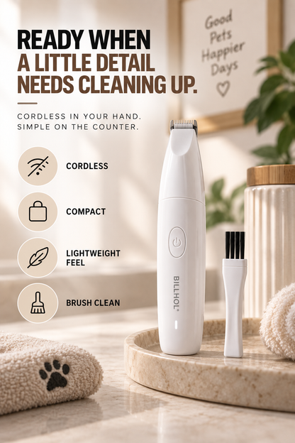 BILLHOL® Precision Paw Trimmer — Clear the Fur. Reveal the Paw.