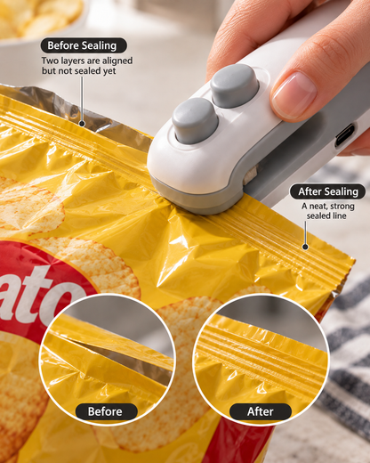 BILLHOL® Mini Bag Sealer – Reseal Open Snack Bags in Seconds