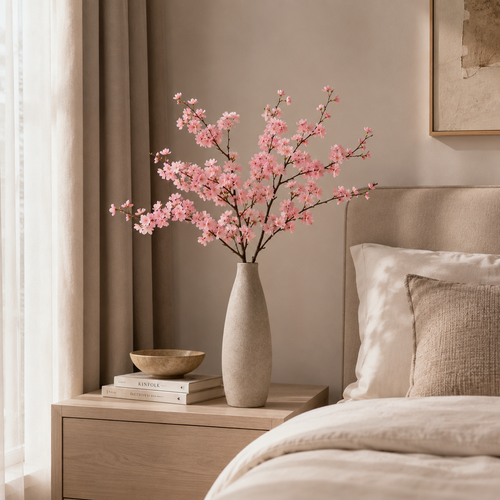 Premium Artificial Pink Cherry Blossom Branches