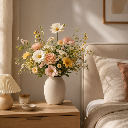 Artificial Spring Mixed Wildflower Bouquet