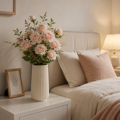 Premium Artificial Light Pink Rose Bouquet